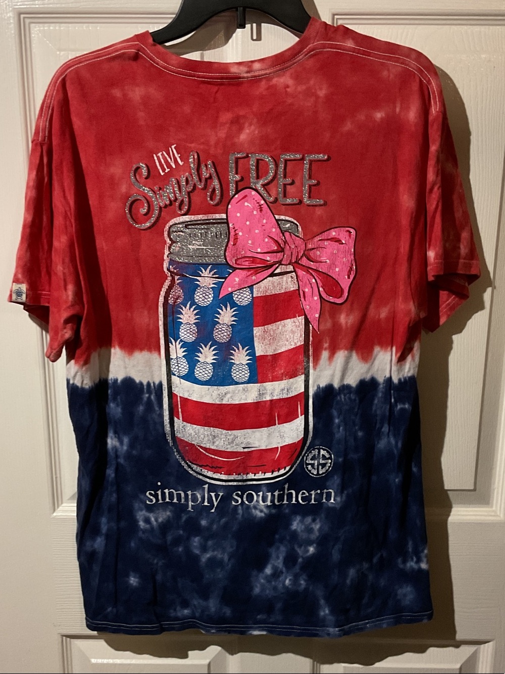 Simply Southern Red, White & Navy Tie-Dye with Backhit